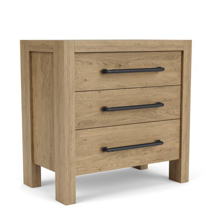 Davie Three Drawer Nightstand