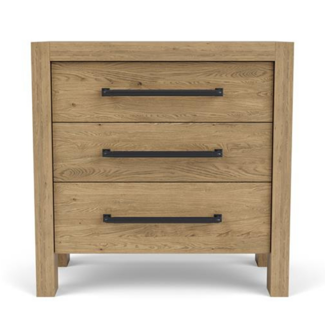 Davie Three Drawer Nightstand