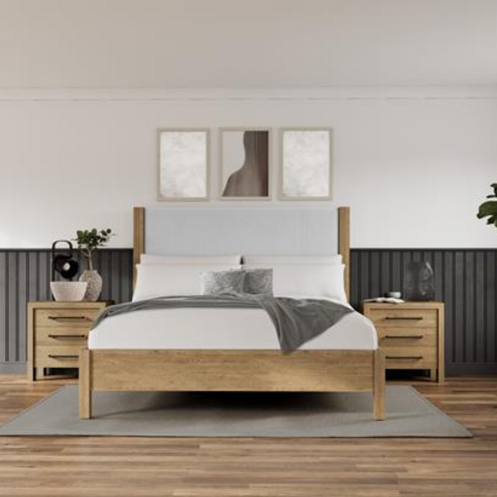Davie Three Drawer Nightstand