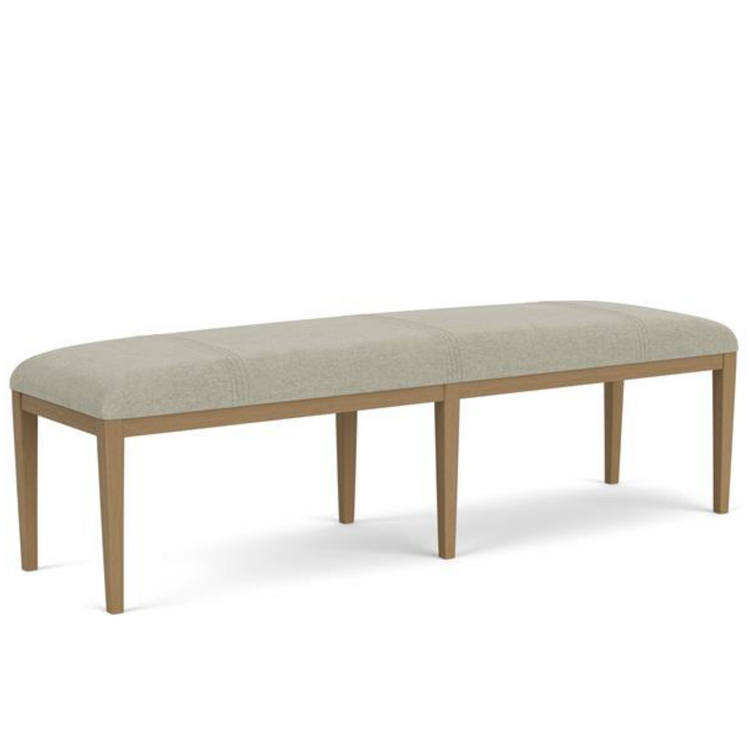 dining bench gray fabric