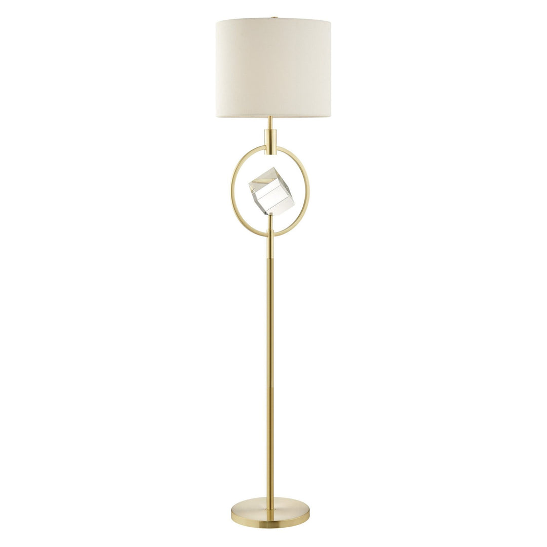 gold and crystal lamp
