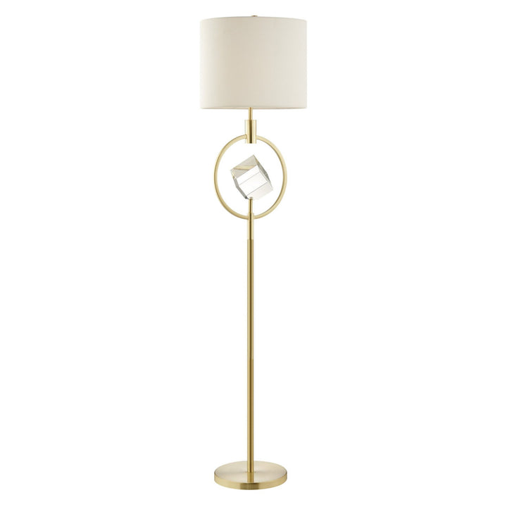 gold and crystal lamp