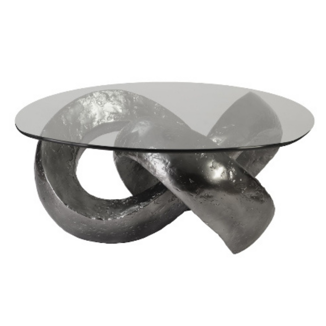 glass top coffee table