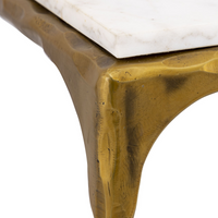 gold marble end table