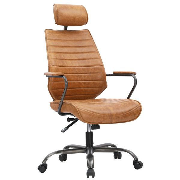 high back leather desk chair