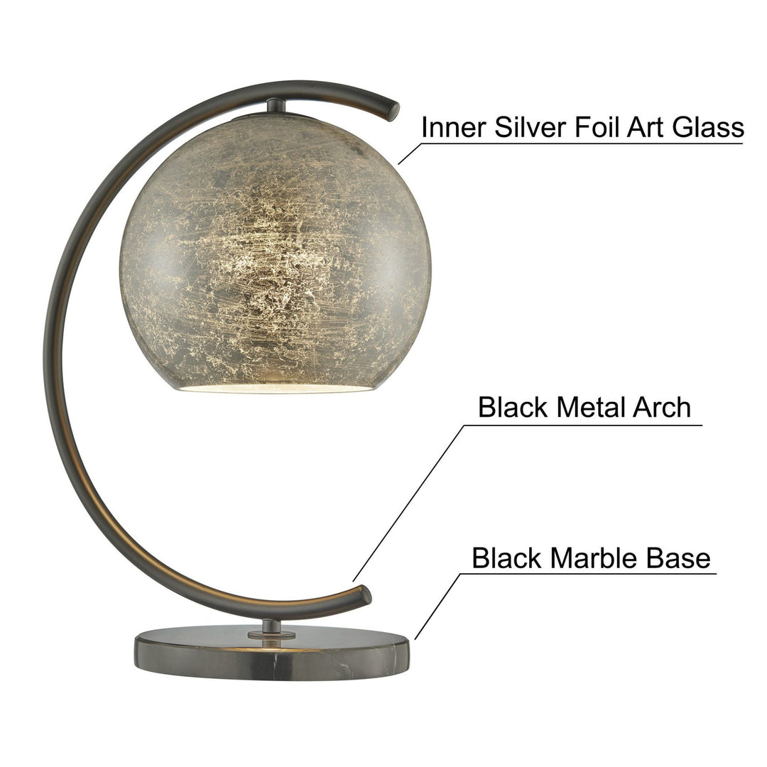silver foil art lamp
