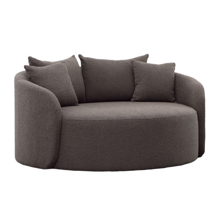 large round chair and a half
