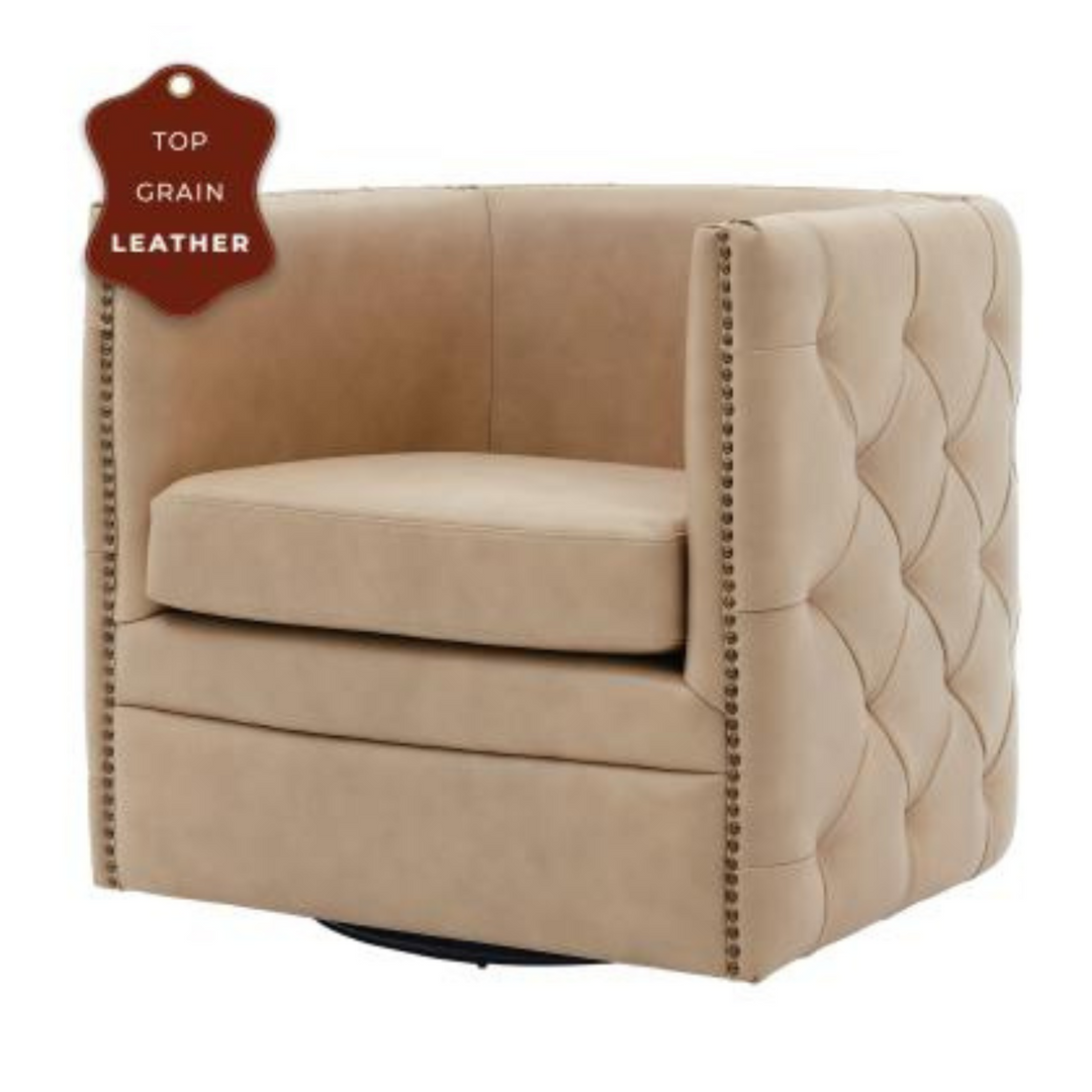 leather swivel chair