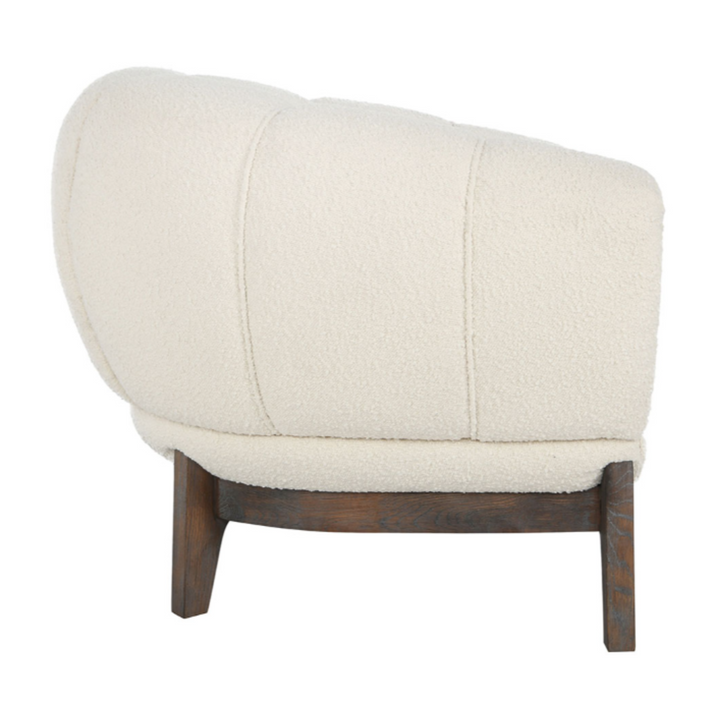 modern armchair boucle