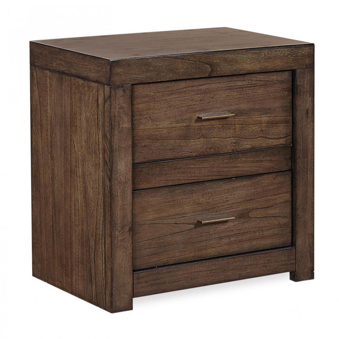 Modern Loft 2 Drawer Nightstand