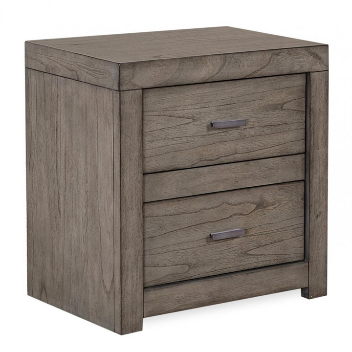 Modern Loft 2 Drawer Nightstand