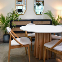 round dining table modern portland vancouver