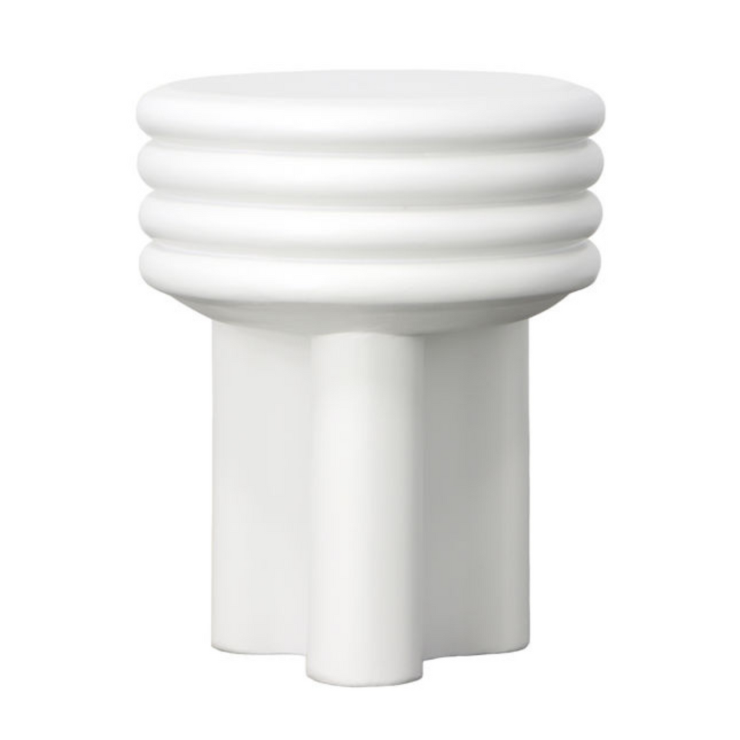 modern white side table