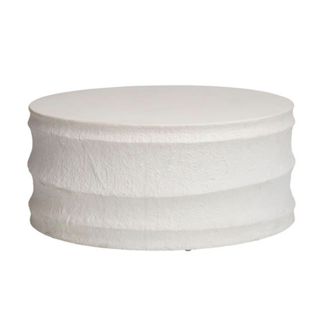 outdoor plaster coffee table