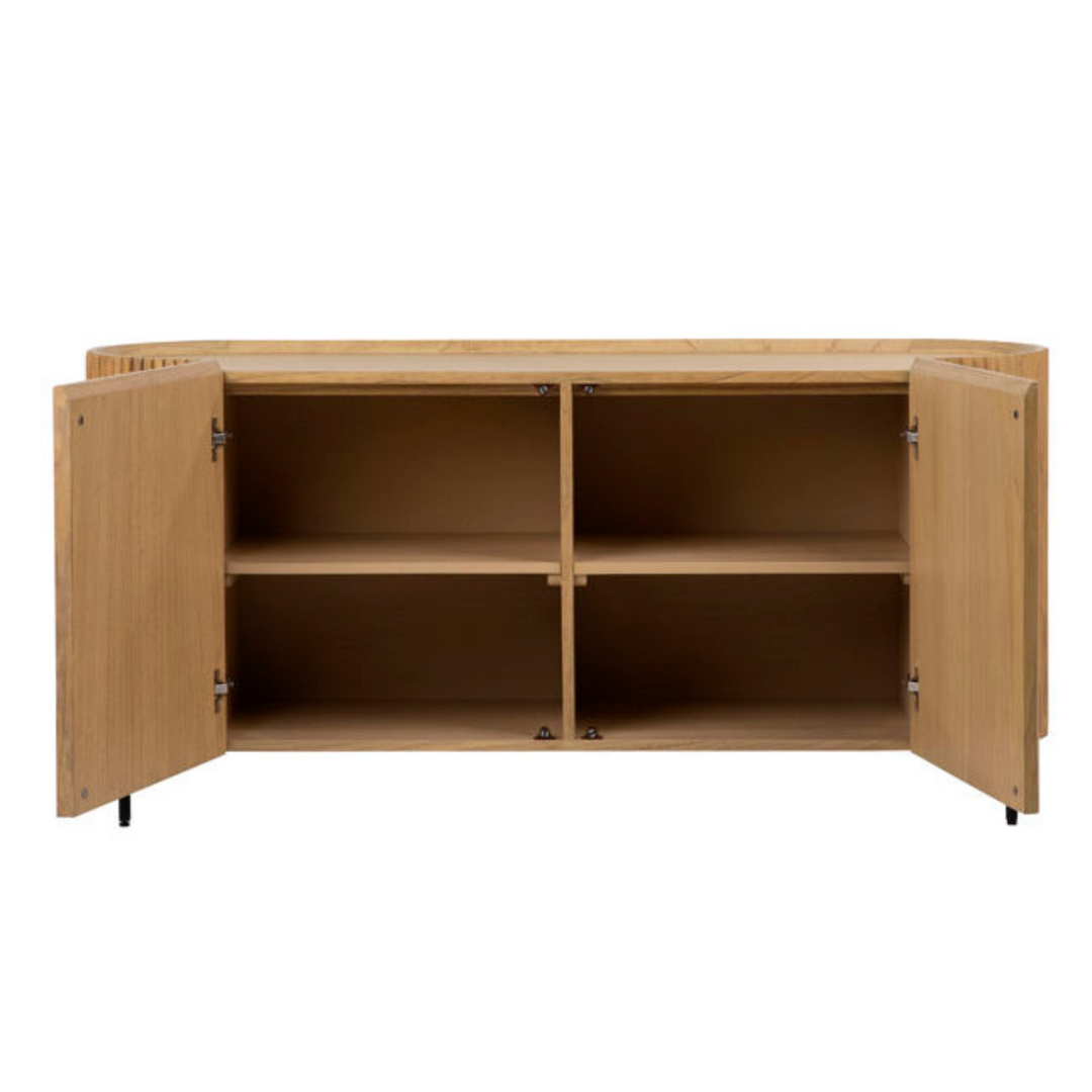 modern light wood sideboard