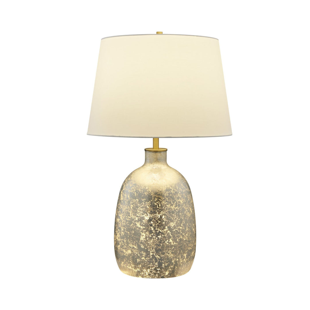 silver table lamp