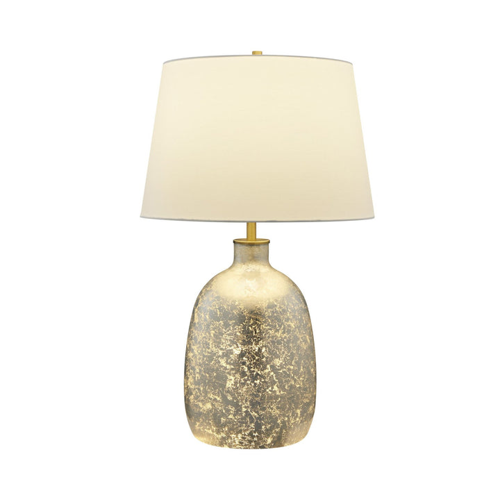 silver table lamp