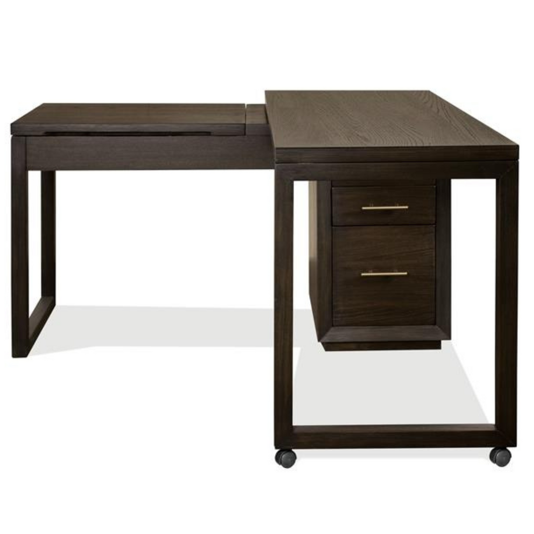 Prelude Swivel Lift Top L-Desk