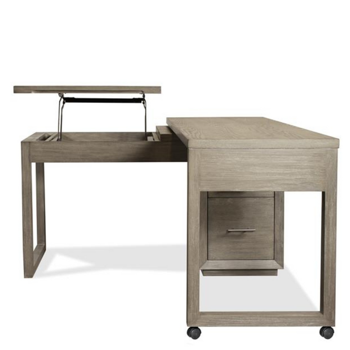 Prelude Swivel Lift Top L-Desk