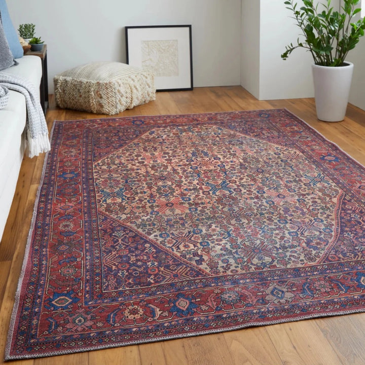 Rawlins Beige/Red Rug
