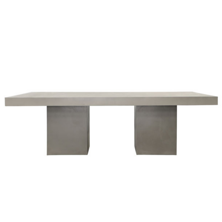 concrete dining table