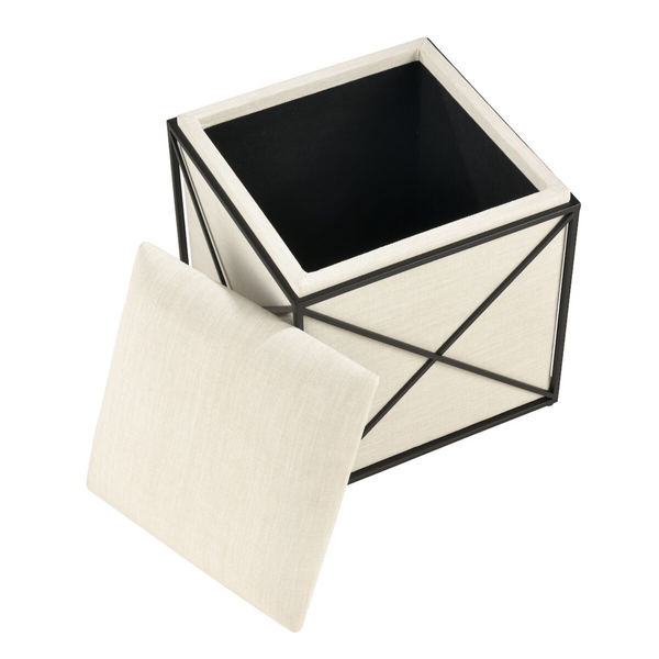 small cube storage ottoman