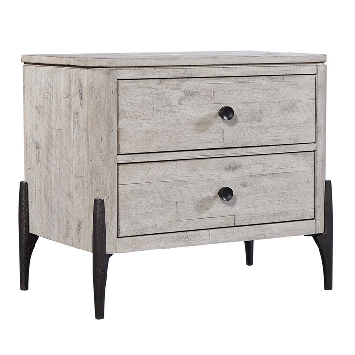 Zane Two Drawer Nightstand