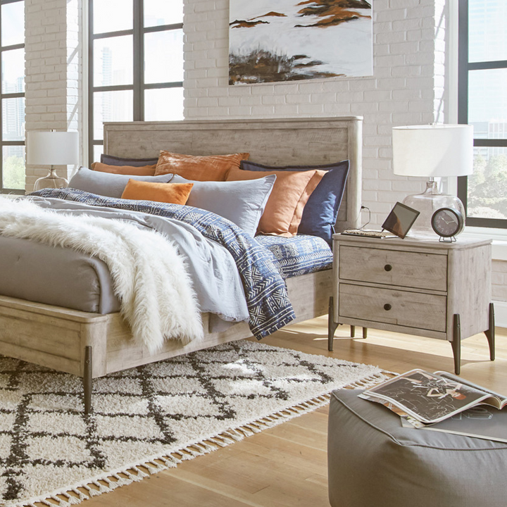 Zane Two Drawer Nightstand
