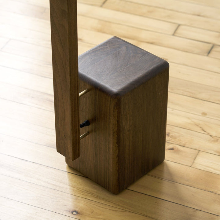 Column Hardwood Floor Lamp