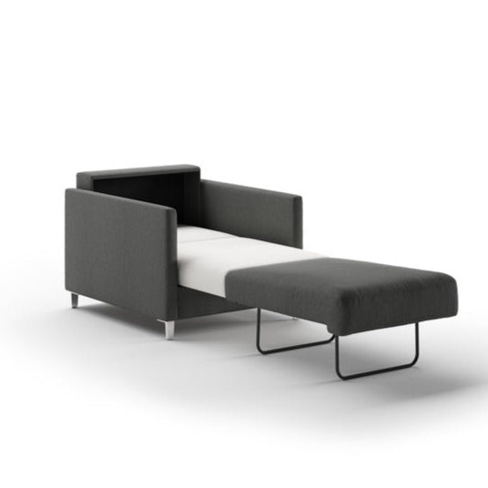 chair that pulls out to cot mattress