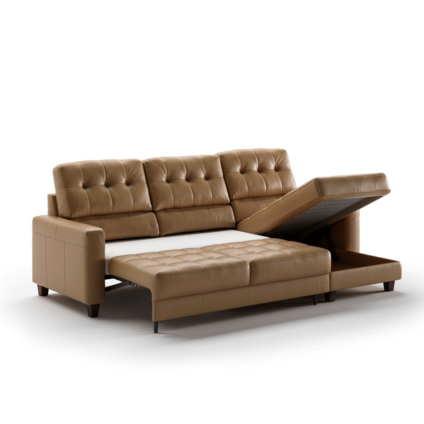 portland leather sectionals