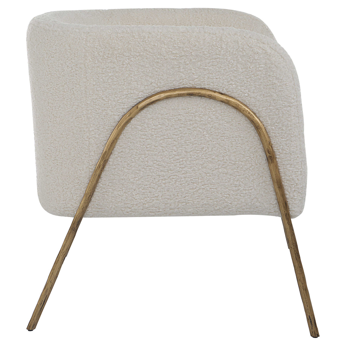 ivory boucle chair