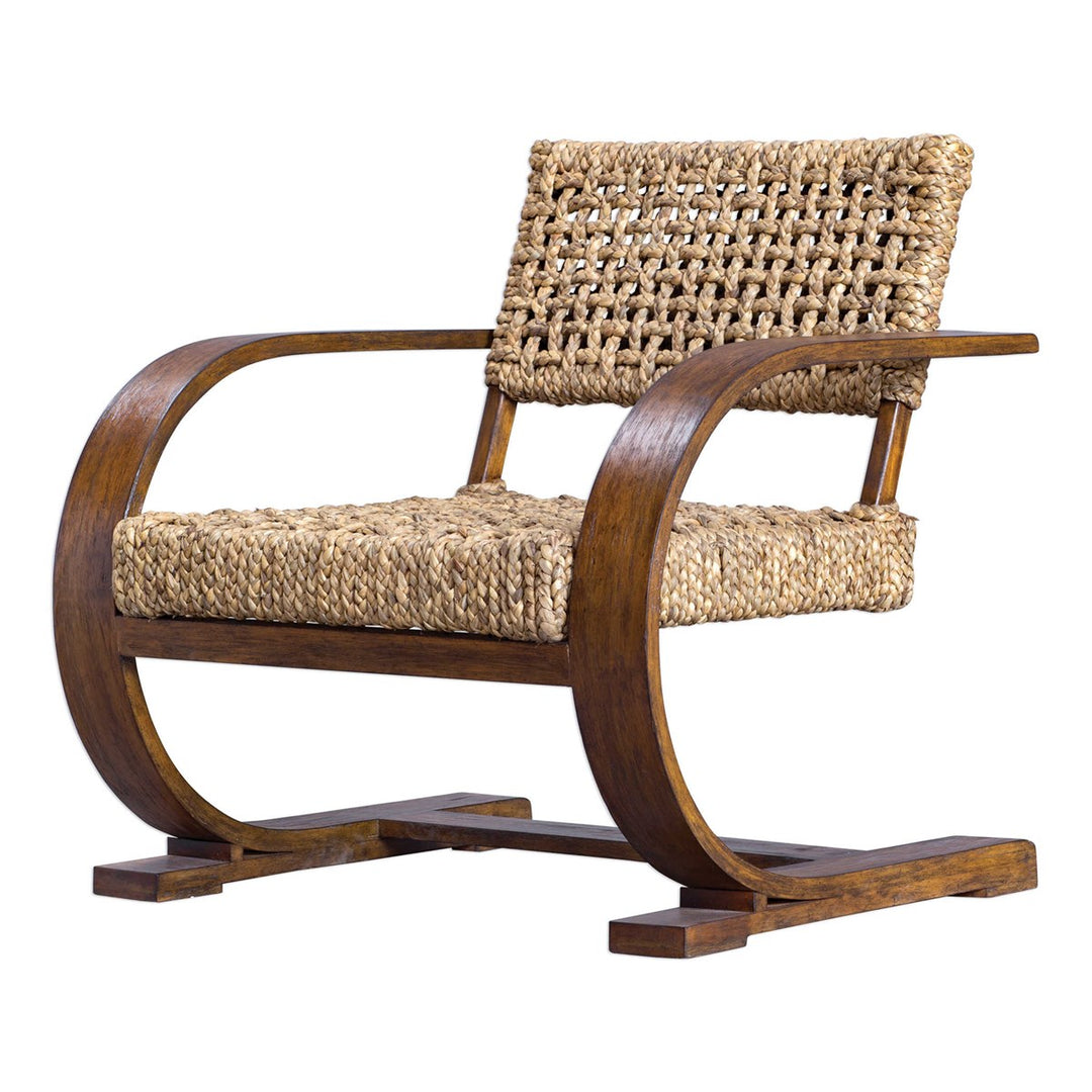 woven arm chair