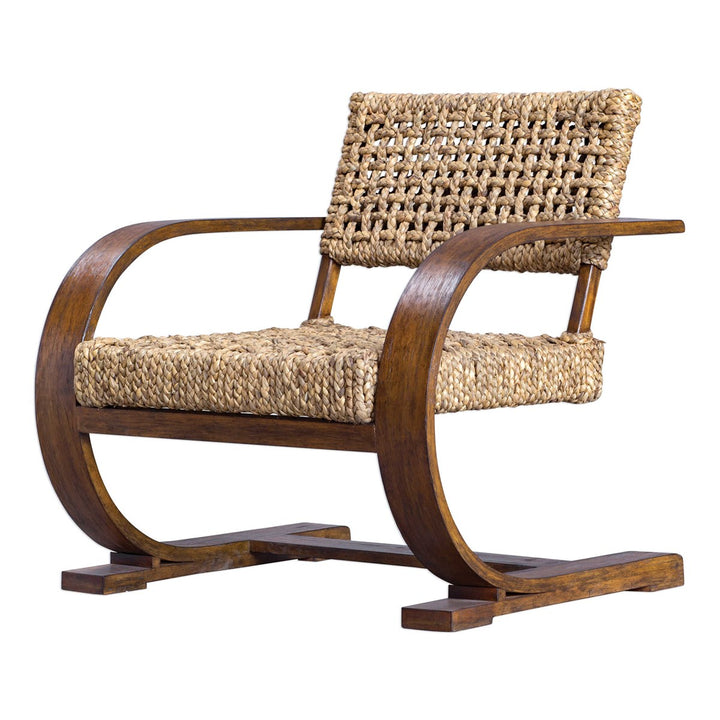 woven arm chair