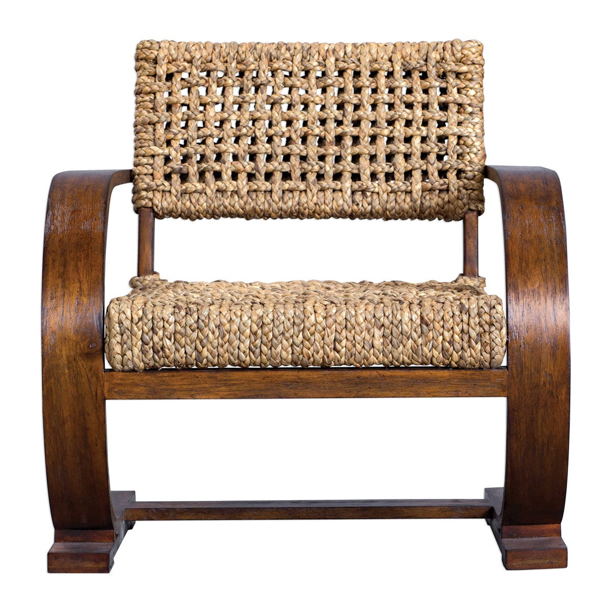 wood and rattan chair