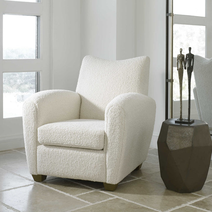 shearling living room chair