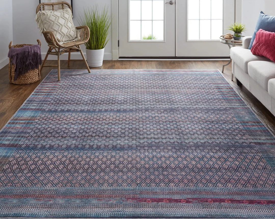 Voss Aqua/Multi Rug