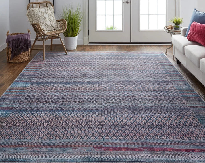 Voss Aqua/Multi Rug